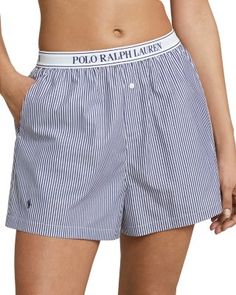 Polo Ralph Lauren Striped Boxer Shorts Polo Boxers, Ralph Lauren Shorts Women, Boxers Aesthetic, 90s Style Icons, Ralph Lauren Boxers, Woman Boxer, Vintage Boxer, Boxers Women, Womens Boxer