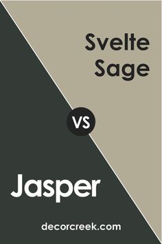 SW Jasper vs. SW 6164 Svelte Sage Sage Coordinating Colors, Svelte Sage, Muted Green, Vibrant Green