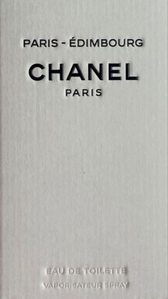 an advertisement for the paris - embour chanel perfume company on a cell phone