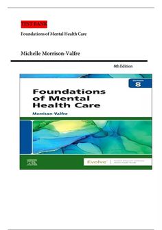 the book cover for foundationss of mental care by michael m morrison - valire