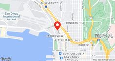 google maps showing the location of an apartment in san diego