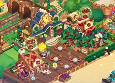 an image of a town in the game animal crossing