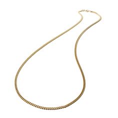 A perfect additional layer that mixes in closely with your other short chains at 16.5". The curb chain adds a little edgy sparkle. Perfect for displaying any of our charms. Solid 8k Yellow GoldMeasures 16.5” Spring Ring Clasp Create the necklace stack of your dreams, from in house designs to curated designer lines, we've handpicked the best of the best that can stand alone, or be stacked with your favorite pieces, so you can create an effortless layered look. Gold Curb Chain, Necklace Stack, Curb Chain Necklace, Best Of The Best, Curb Chain, House Designs, Layered Look, Spring Rings, Chain Necklace