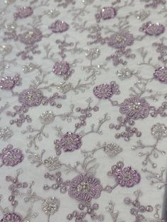 ●52 inch w fabric sold by the yard Bridal Evening Dress, Sequin Fashion, Sparkly Fashion, Hand Beaded Lace, Rainbow Laces, Embroidery Beaded, Flowers Embroidery, Pink Photo, Flowers Fabric