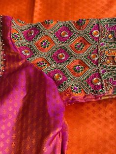 Vibrantcolours silk saree blouse | Etsy Transitional Designer Saree With Mirror Work, Traditional Drape Blouse With Mirror Work In Tissue Silk, Transitional Art Silk Saree With Mirror Work, Transitional Semi-stitched Saree With Mirror Work, Diwali Semi-stitched Silk Thread Blouse Piece, Traditional Drape Silk Blouse Piece With Mirror Work, Festive Tissue Silk Blouse With Mirror Work, Eid Saree Blouse Piece With Mirror Work, Festive Blouse Piece In Tissue Silk With Mirror Work