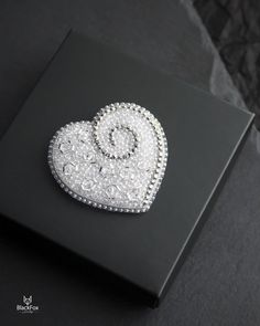 #beadedbrooch #heartbrooch #crystalbrooch Silver Crystal Brooches As Gift, Silver Crystal Brooches For Gift, Silver Rhinestone Brooches As Gifts, Silver Rhinestone Brooches For Gifts, Elegant Silver Heart Brooches, Elegant Silver Heart-shaped Brooches, Elegant Silver Heart Brooch, Elegant Silver Heart-shaped Brooch, Elegant Heart-shaped Wedding Brooch