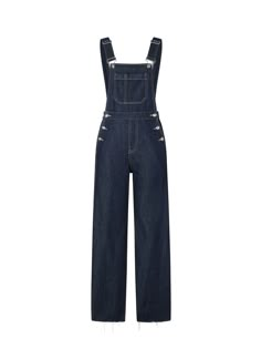 MO&Co. Women's Cotton Denim Overalls jumpsuit Features : - Adjustable suspender straps- Suspender denim flared leg jeans- A front bib pocket, side slant and rear patch pockets- Craftsman-inspired topstitching, and metallic enamel Code: MBC1JPS002The back length of size S is 106cmMATERIALS & CARE Material: 100% CottonGentle machine wash below 30°CDo not bleach, hang to dryTumble dry low, low ironDo not dry clean, do not expose to the sunMesh bags are washed separately, do not soakNote: Denim prod Cheap Denim Bottoms With Suspenders, Cheap Blue Overalls For Playwear, Denim Overalls Boots, Overall For Women, 1980 Overalls, Chanel Overalls, Dark Blue Overalls, Jean Overall Outfits, Overall Women