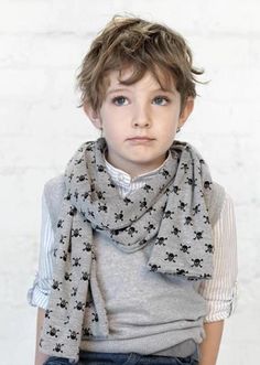 Style Skull Scarf, Baby Scarf, Kids Scarf, Boys Haircuts, Zara Kids, Baby Boy Fashion, Stylish Kids, Boy Hairstyles