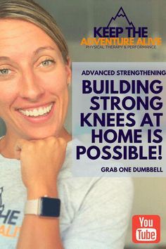 #kneepainrelief #athomeexercises #kneestrengthening #strongerknees #kneestrengthening #keepytheadventurealiveDo you want less knee pain? Are you tired of liv... Keep Your Adventure Alive, Keep The Adventure Alive, Leg Exersizes, Alyssa Kuhn, Knee Relief, Knee Health