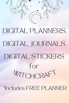 Digital planners, Digital Journals, Digital Stickers for witchcraft | Free Digital 2024 Planner Free Witchcraft Printables, Witch Planner Free Printable, Free Digital Journal Goodnotes, Goodnotes Android, Witchcraft Grimoire, Witchy Planner, Digital Grimoire, Journal Printables Free, Vintage Witch Art