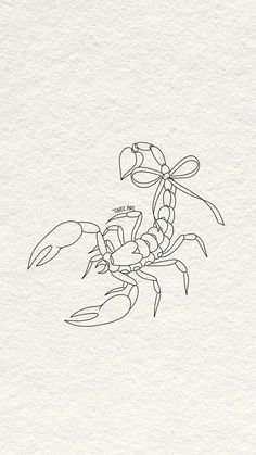 a black and white drawing of a crab