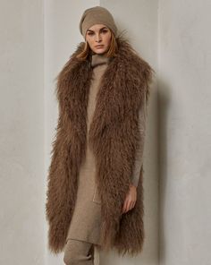 Faye Shearling Vest Shearling Vest, Women Ralph Lauren, Cord Ends