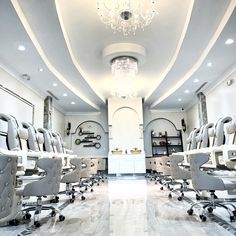 the salon is clean and ready for customers to use