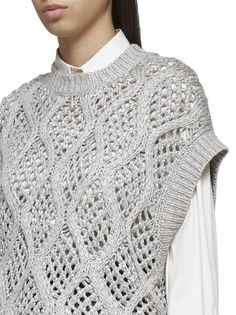 Wool Or Fine Animal Hair->cashmere, 100% Crochet Cashmere, Latest Sweater, Short Sleeved Sweaters, Knit Cotton, Brunello Cucinelli, Cashmere Sweater, Cotton Sweater, Woman Colour, Stylish Men