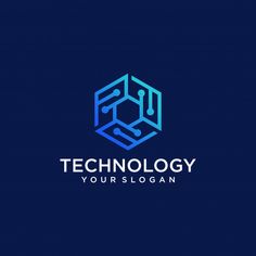 the logo for technology yourlogan, which is designed to look like hexagonal shapes