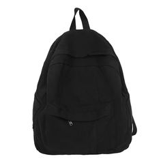 45674022338777 Back To School Black Backpack, Solid Color Backpack Shoulder Bag For School, Casual School Backpack, Black Backpack For Students - Back To School, Black Backpack For Students, Back To School, Black Student Backpack For Back To School, Casual Standard Backpack For Back To School, Casual Solid Color School Backpack, School Backpack With Large Capacity