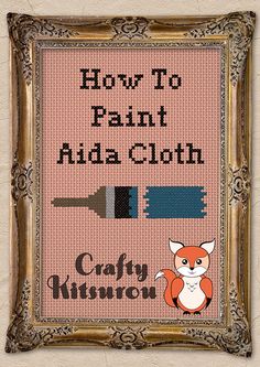 a cross stitch pattern with the words how to paint add - cloth and an image of a