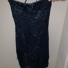 Beautiful Blue Sequined Mini Dress New With Tags. In Perfect Condition! Blue Evening Dress For Party Season Night Out, Blue Mini Evening Dress For Party Season, Blue Mini Dress For Evening Party Season, Blue Dressy Mini Dress For Evening, Blue Dressy Mini Dress For Party, Blue Mini Length Evening Dress For Night Out, Blue Mini Evening Dress, Blue Mini Length Evening Dress For Party, Blue Mini Evening Dress For Night Out