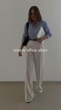 Simple Office Attire, Bank Job, Office Fits, Interview Outfits Women, Simple Office, Casual Work Outfits Women, Look Office, Look Formal