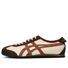 Onitsuka Tiger Mexico 66 'Cacao Brown' 1183C076-102 Cute Office Shoes, Fall 2024 Sneakers, Fall 2024 Shoes, Fall Shoes 2024, Onitsuka Tiger Women Outfit, Walking Shoes For Travel, Japanese Sneakers, Tiger Onitsuka, Tiger Mexico 66