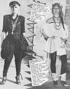 Fashion designers Jane Kahn & Patti Bell who had a shop on Birmingham's Hurst St in the 70s & 80s. From i-D mag 1981 Punk Zine, 80s Ads, Alevel Art, Traditional Goth, Fashion 1980s, Black Planet