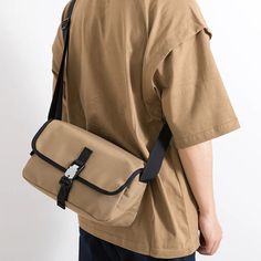 UAKISS - Japanese Zipper Waterproof Nylon Men‘s Bag Shoulder Square Man Bag Causal Urban Travel Sports Crossbody Men Messenger Bag Bags Functional Khaki Chest Bag, Functional Khaki Shoulder Chest Bag, Khaki Nylon Shoulder Bag For Outdoor Activities, Durable Multifunctional Nylon Shoulder Bag, Durable Nylon Rectangular Shoulder Bag, Outdoor Large Capacity Nylon Chest Bag, Functional Solid Color Shoulder Bag For Outdoor, Men Messenger Bag, Y2k Shoulder Bag