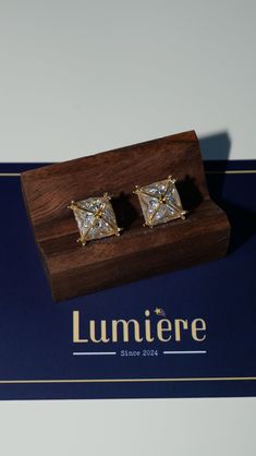 Square Diamond X Earrings by Lumiere Studio Design * Material: High Quality Solid 925 Sterling Silver * Finish: Sterling Silver ∙ 18K Gold * Featuring ~7mm CZ Diamond Studs | Sold as a pair O T H E R ∙ I N F O R M A T I O N * All items are nicely packaged ready to gift in elegant jewelry boxes. Our jewelry boxes are reusable and recyclable ♡ T U R N ∙ A R O U N D ∙ T I M E * All orders will be shipped within one business day. Fastest shipping guaranteed :) Thank you so much for visiting and hope Diamond Clip-on Earrings For Gift, Cubic Zirconia Screw Back Jewelry For Gifts, Silver Screw Back Earrings For Wedding, Wedding Earrings With Screw Back, Gift Diamond Earrings With Screw Back And Cubic Zirconia, Gold Diamond Screw Back Earrings For Wedding, Gold Diamond Earrings With Screw Back For Wedding, Gold Bridal Earrings With Diamond Cut For Gift, Gold Bridal Earrings With Diamond Cut As Gift