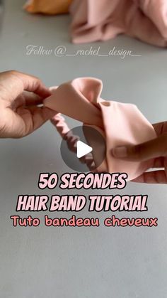 Diy Fabric Hairband, Homemade Hair Bands, How To Sew Hair Accessories, Bow Hairband Diy, Diy Hair Bands For Women, Hairband Diy How To Make, Diy Hairbands For Kids, How To Sew Hair Bands, Baby Hairbands Diy