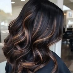 15 Hair Color Ideas for Brunettes: Must Try Dark Brown Hair With Bronze Highlights, Black Caramel Balayage, Light And Dark Brown Hair, Dynamic Brunette Hair Color, Winter Brunette Hair, Darkest Brown Hair With Highlights, Dark Ombre Hair Color For Brunettes, Dark Brunette With Dimension, Dark Dark Brown Hair