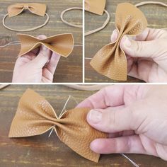 EASY Headband Tutorial » Jessie K Design Bandana Bayi, Baby Headband Tutorial, Headband Making, Leather Creations, Leather Bow Tie, Girl Headbands, Headband Tutorial