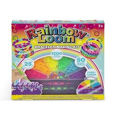 the rainbow loom bracelet making kit is in its box and it's ready to be