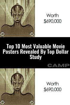 the top 10 most valuable movie posters revealed by top dollar study