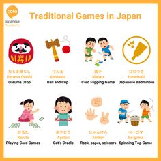 the traditional games in japan are very fun and easy to learn with this game for kids