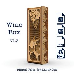 the wine box v1 5 is designed for laser cutting