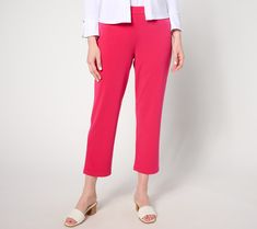 For office days, date nights, and weekend invites, these easy pull-on crops won't cramp your style. Their LK Fusion fabric has a slightly structured yet easygoing design that keeps your look perfectly polished, plenty comfortable, and keeps people pondering how you always stay so stylish. From Susan Graver. Spring 4-way Stretch Tapered Leg Pants, 4-way Stretch Tapered Leg Spring Pants, Spring Business Casual Pants With 4-way Stretch, Spring Business Casual Dress Pants With Elastic Waistband, 4-way Stretch Pants For Business Casual In Spring, 4-way Stretch Dress Pants For Spring Workwear, Spring 4-way Stretch Pants For Business Casual, Spring Workwear Dress Pants With Elastic Waistband, Workwear Cropped Leg Capris With Elastic Waistband