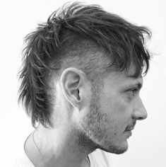 Mohawk Men, Punk Mullet, Modern Mohawk, Surfer Hairstyles, Punk Haircut, Long Mohawk, Mohawk For Men, Punk Mohawk