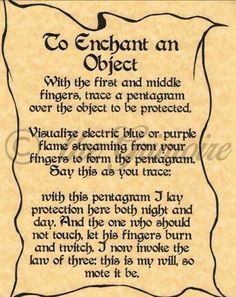 Enchant An Object, Wiccan Books, Charmed Book Of Shadows