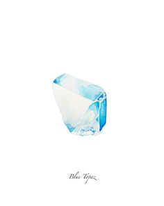 a blue and white diamond on a white background with the words blue tones written below it