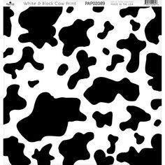 a black and white cow pattern is shown in this image, it appears to be an animal print