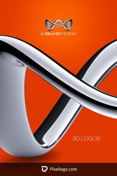 the logo for liquidformm is designed to look like an intertwined object with a curved edge