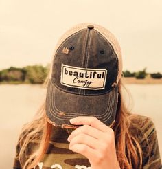 Details Vintage Distressed Trucker Cap "Beautiful Crazy"Color: Navy Blue Distressed Material: Cotton/Polyester blend, Mesh backSize: One size fits most, with an adjustable snapback. Unisex cap. Trendy Soft-washed Snapback Hat, Distressed Snapback Baseball Cap, Adjustable Distressed Trucker Hat Baseball Cap, Distressed Snapback Baseball Hat, Adjustable Distressed Trucker Baseball Cap, Distressed Adjustable Snapback Baseball Hat, Distressed Snapback Hat, Distressed Adjustable Snapback Baseball Cap, Distressed Snapback Baseball Cap For Spring