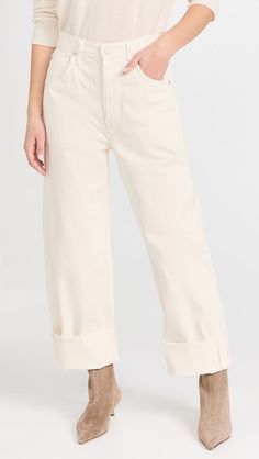 Citizens of Humanity Ayla Baggy Cuffed Crop Jeans | Shopbop Off Duty Outfits, Citizens Of Humanity Jeans, Crop Jeans, Citizens Of Humanity, My Wish List, Healthcare Professionals, Denim Fabric, Cropped Jeans, Isabel Marant