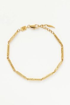 MISSOMA Wavy Ridge Chain Bracelet - Laneway Boutique Rush Outfits, Finger Bracelets, Brass Tube, Twisted Chain, Gold And Silver Bracelets, 2024 Outfits, Metal Texture, Rings Rings, Textured Design