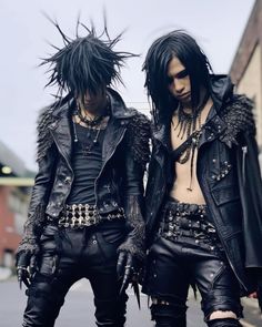 Emo Outfits Men, Japanese Punk Fashion, Edgy Outfits Men, Punk Outfits Men, Goth Fashion Men, Goth Male, Visual Kei Fashion, Japanese Punk, Metal Outfit