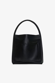 Bold and brilliantly functional—that's our Ingens Oversized Tote. Crafted from glossy European spazzolato leather, this square-shaped design features tubular handles and handbag feet to keep her in prime condition. With a generously sized, pocketed interior, an oversized front pocket, and zipper closures throughout, Ingens is set to tote all your essentials in style. | Available in one size. Total length is approximately 20.5" (52 cm). Height is approximately 21" (53 cm). Depth is approximately Sleek Rectangular Hobo Bag For Formal Occasions, Modern Square Hobo Bag With Leather Handles, Modern Square Bucket Bag For Business, Rectangular Hobo Bag For Work, Modern Square Hobo Bag, Modern Hobo Bag With Round Handle For Shopping, Modern Rectangular Hobo Bag With Handle Drop, Modern Rectangular Hobo Bag With Detachable Handle, Modern Rectangular Hobo Bag For Work