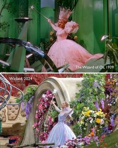 two different pictures of the same scene in disney's sleeping beauty