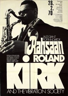 the poster for k rk and the variation society's jazz album, which was released in 1970