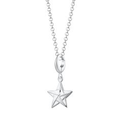 Give the gift of a lucky star with this sterling silver origami star charm necklace! This silver star charm has been crafted from recycled sterling silver and features smooth polished surfaces that reflects a high-quality shine. Inspired by the Japanese art of paper folding, known as origami, this 3d star has been designed to mimic folds of paper giving it a stunning geometric look.  All our charms attach with a clip-on clasp and are compatible with all other leading charm jewellery brands. Simp Origami Lucky Star, Star Charm Necklace, Origami Stars, Recycled Sterling Silver, Star Charms, Silver Stars, Watch Necklace, Necklace Sizes, Star Necklace