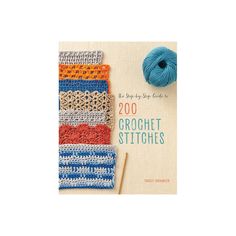 the book is about crochet stitches and how to use them for projects like knitting