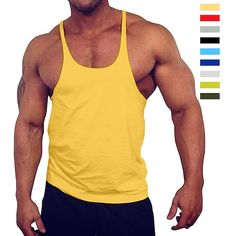 Season:Summer,Spring; Function:Soft,Breathable; Fabric:Cotton Blend; Sleeve Length:Sleeveless; Look After Me:Washable; Gender:Men's; Elasticity:Stretchy; Tops Type:Workout Tank,Running Tank,Muscle Tank Tops; Occasion:Sports Outdoor,Yoga,Gym,Activewear,Casual; Age Group:Adults; Fit Type:Loose Fit; Pattern:Solid Color; Neckline:Deep U; Bust:null; Length [Top]:null; Special selected products:COD Solid Moisture-wicking Sleeveless Vest, Sleeveless Gym Vest For Spring, Summer Gym Racerback Vest, Summer Racerback Gym Vest, Breathable Sleeveless Tank Top For Summer, Stretch Sleeveless Tank Top For Gym, Moisture-wicking Sleeveless Vest For Summer, Breathable Summer Tank Top, Moisture-wicking Sleeveless Tank Top